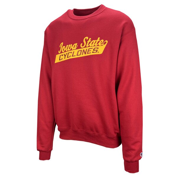 Champion® Iowa State Script Cyclones Cardinal Crewneck